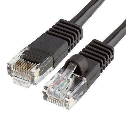 Picture of PTC Black 100' CAT5 Enhanced CAT5E RJ45 Patch Ethernet Network Cable (CAT5E100FTBK)