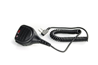 Picture of BTECH QHM22 Platinum Series IP54 Rainproof Shoulder Speaker Mic for BaoFeng, BTECH, Kenwood Radios