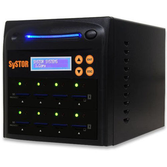 GetUSCart- Systor 1 to 7 Multiple SD/microSD Drive Memory Card Reader  Duplicator/Copier (SYS-SD-7)