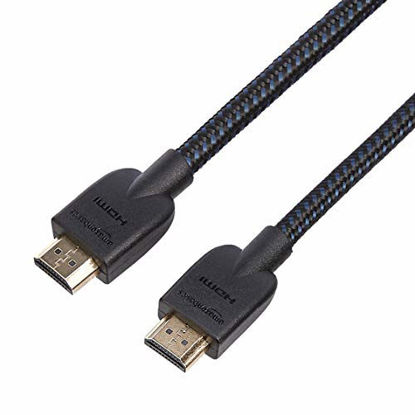 Picture of Amazon Basics Nylon-Braided 4K, 18Gbps HDMI to HDMI Cable, 6 Foot