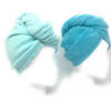 Picture of Turbie Twist Super Absorbent Microfiber Hair Towel Wrap - Hands Free Hair Drying Towel - 2 Pack (Light Aqua, Dark Aqua)