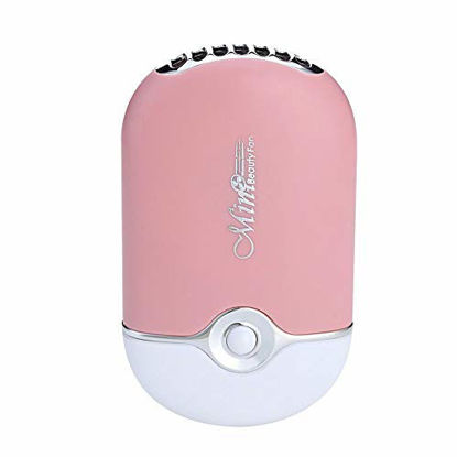 Picture of MISMXC Eyelash Fan,Rechargeable Handheld Mini Fan Lash Dryer with Built in Sponge,Perfect for Eyelash Extension Application