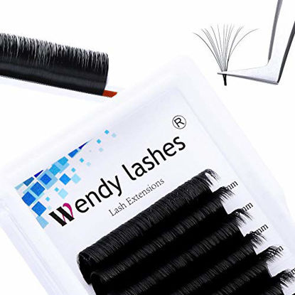 Picture of Volume Eyelash Extension 0.05 D Curl 18-24mm Mixed Easy Fan Rapid Blooming Lashes 3D 4D 6D 10D 20D Lash Extensions By WENDY LASHES(0.05D, 18-24mm)