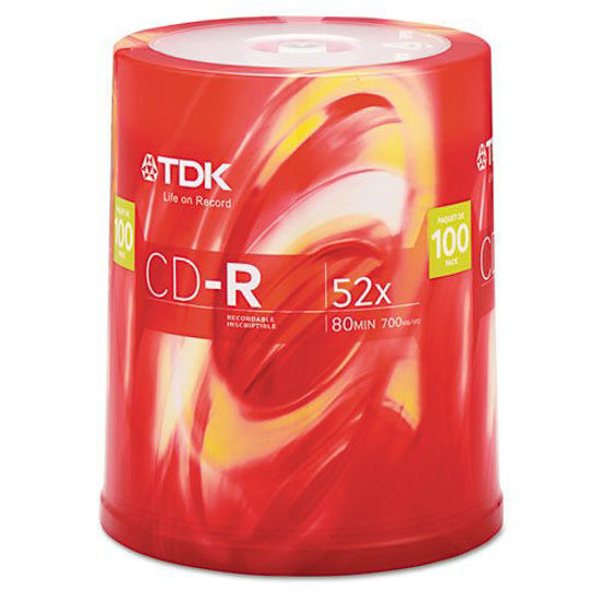 Picture of 700MB 52x CD-R Media - Pack of 100