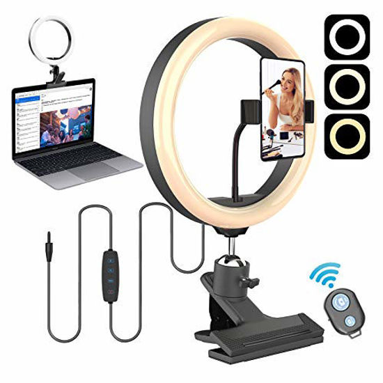 ON AIR On Air: Halo Light 8” Portable LED Ring Light with Desktop St  and Phone Holder in the Smartphone & Camera Accessories department at  Lowes.com