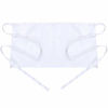 Picture of BOHARERS Waist Apron with 3 Pockets - White Waitress Waiter Server Short Apron