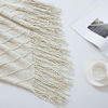 Picture of Bourina Textured Solid Soft Sofa Throw Couch Cover Knitted Decorative Blanket, 60" x 80",Beige