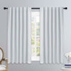 Picture of NICETOWN Insulated Room Darkening Curtain Panels - (Cloud Grey Color) W52 x L54, 2 Pieces, Room Darkening Window Treatment Drape Panel for Kitchen