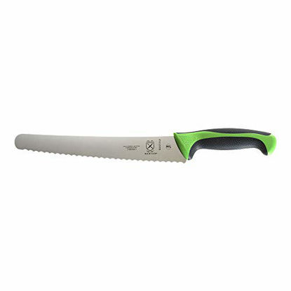 Picture of Mercer Culinary M23210GR Bread Knife, 10-Inch Wavy Edge Wide, Green