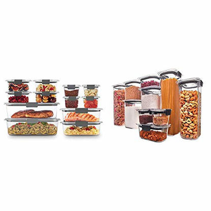 Rubbermaid Brilliance BPA Free Food Storage Containers with Lids, Airtight,  Stain Resistant, Dishwasher Safe, Set of 3 (8.1, 6.6 & 1.3 Cup Containers)