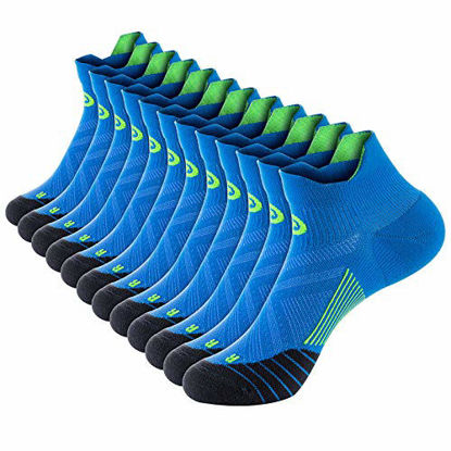Picture of No Show Compression Socks for Men and Women, Low Cut Running Ankle Socks with Arch Support for Plantar Fasciitis, Cyling, Athletic, Flight, Travel, Nurses