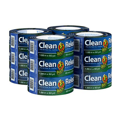Picture of Duck Clean Release Blue Painter's Tape 2-Inch (1.88-Inch x 60-Yard), 12 Rolls, 720 Total Yards, 284372