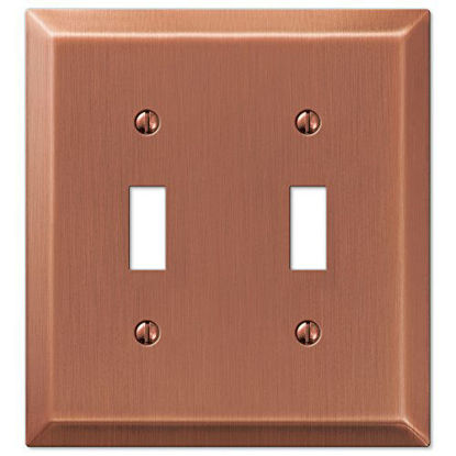 Picture of Amerelle Century Double Toggle Steel Wallplate in Antique Copper