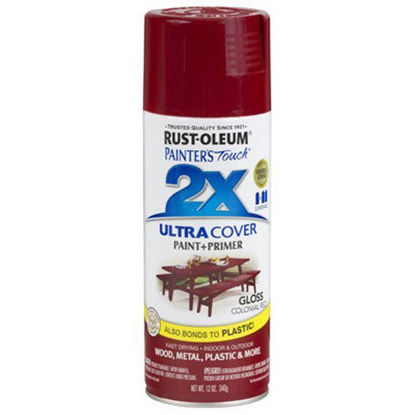 Picture of Rust-Oleum 249116 Painter's Touch 2X Ultra Cover, 12 Oz, Gloss Colonial Red