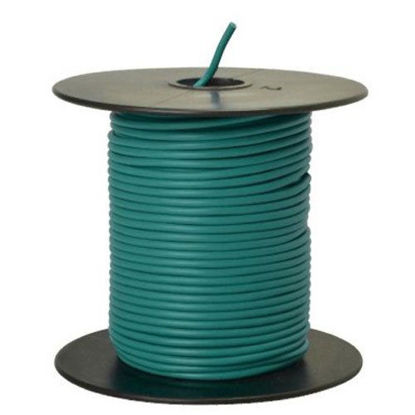 Picture of Southwire 55835023 Primary Wire, 18-Gauge Bulk Spool, 100-Feet, Green