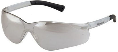Picture of Crews BK319 BearKat 3 Polycarbonate Gray Lens Safety Glasses with Non-Slip Hybrid Black Temple Sleeve, 1 Pair