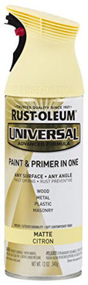 Picture of Rust-Oleum 282813-6PK Surface Universal Enamel Spray Paint, 6 Pack, Matte Citron