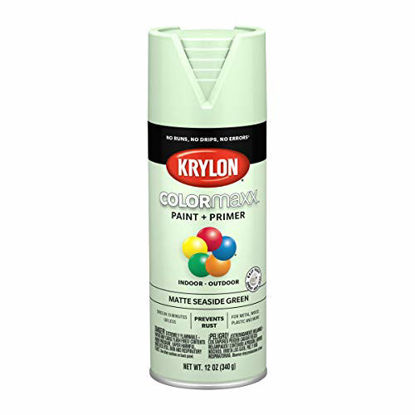 Picture of Krylon K05552007 Colormaxx Spray-Paints, Aerosol, Seaside Green
