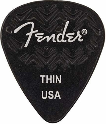 Picture of Fender 351 Shape, Thin Black Guitar Pick (6)