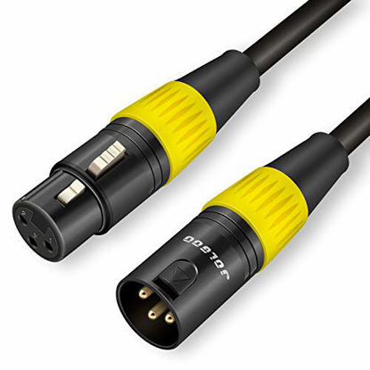 Picture of XLR Cable, XLR Male to XLR Female Balanced 3 PIN XLR Microphone Cable, 10 Feet - JOLGOO