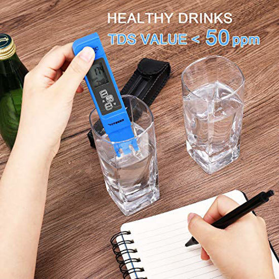VIVOSUN PH & TDS Meter Combo - Digital Water Tester With Temperature Display For Hydroponics, Aquariums