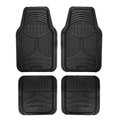 Picture of FH Group F11313BLACK Rubber Floor Mat (Black Full Set Trim to Fit Mats)