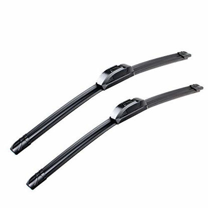 Picture of PARRATI Premium All-Season Windshield Wiper Blades OEM QUALITY 26"+14" (Set of 2)