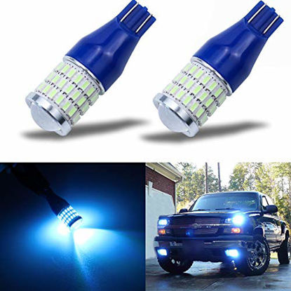 Picture of iBrightstar Newest 9-30V Super Bright Error Free T15 912 W16W 921 LED Bulbs with Projector for Back Up Reverse Cargo Sider Marker lights, Ice Blue