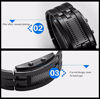 Picture of Binary Matrix Blue LED Digital Waterproof Watch Mens Classic Creative Fashion Black Plated Wrist Watches (Black Blue)