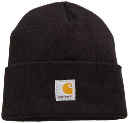 Picture of Carhartt Youth Big Boys' Acrylic Watch Hat, Caviar Black, One Size