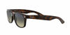 Picture of Ray-Ban unisex adult Rb2132 New Wayfarer Polarized Sunglasses, Matte Havana/Polarized Green Gradient, 55 mm US