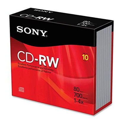 Picture of Sony 10PK CDRW Jewel Cases
