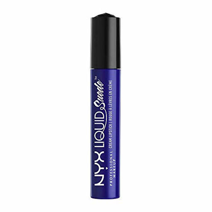 Picture of NYX PROFESSIONAL MAKEUP Liquid Suede Cream Lipstick - Jet-Set, True Blue
