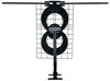 Picture of Antennas Direct ClearStream 2V TV Antenna, 60+ Mile Range, UHF/VHF, Multi-directional, Indoor, Attic, Outdoor, Mast w/Pivoting Base/Hardware/ Adjustable Clamp, Sealing Pads, 4K Ready, Black - C2-V-CJM