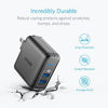Picture of USB Charger, Anker Elite Dual Port 24W Wall Charger, PowerPort 2 with PowerIQ and Foldable Plug, for iPhone 11/Xs/XS Max/XR/X/8/7/6/Plus, iPad Pro/Air 2/Mini 3/Mini 4, Samsung S4/S5, and More