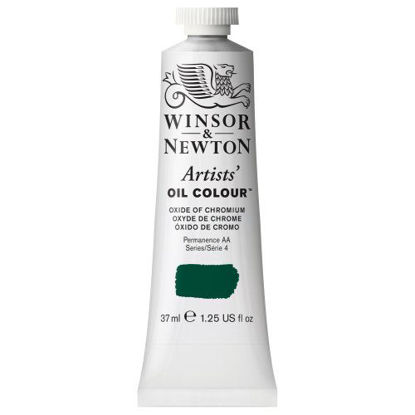 Picture of Winsor & Newton 1214459 Artists' Oil Color Paint, 37-ml Tube, Oxide Of Chromium