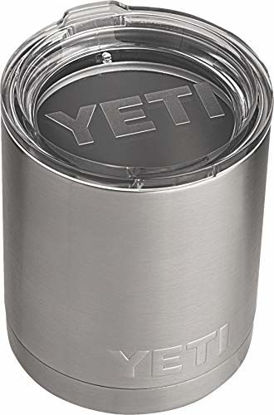 Picture of YETI Rambler 10 oz Lowball, Vacuum Insulated, Stainless Steel with Standard Lid, Stainless