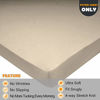 Picture of N&Y HOME Queen Size Fitted Sheet Only - 4-Way Stretch Knit, Snug Fit, Wrinkle Free & Stay in Place, No More Slipping Off for Mattress, Soft & Comfortable - Taupe, Queen
