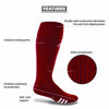 Picture of adidas Unisex Rivalry Soccer OTC Socks (2-Pair), University Red/ White, Large