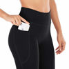 Picture of Heathyoga Women Bootcut High Waist Yoga Pants with Pockets, Black, X-Large
