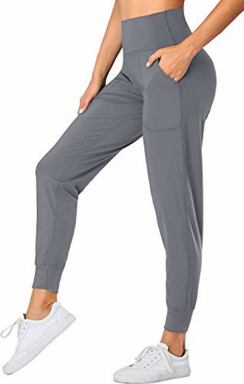 GetUSCart- Oalka Women's Joggers High Waist Yoga Pockets