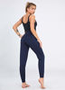Picture of Dragon Fit Joggers for Women with Pockets,High Waist Workout Yoga Tapered Sweatpants Women's Lounge Pants (Joggers78-Blue, Medium)