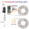 Picture of 65.6ft Led Lights for Bedroom dalattin Led Strip Lights Color Changing Lights with 44 Keys Remote,2 Rolls of 32.8ft