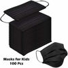 Picture of [100 PCS] DR.'S CLEAN Kids Black Face Mask - Breathable, Premium Designed Kids Mask with Longer Earloops & Adjustable Metal Nose Strip, Disposable Face Mask for Indoor and Outdoor Use