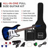 Picture of Best Choice Products 39in Full Size Beginner Electric Guitar Starter Kit w/Case, Strap, 10W Amp, Strings, Pick, Tremolo Bar - Hollywood Blue