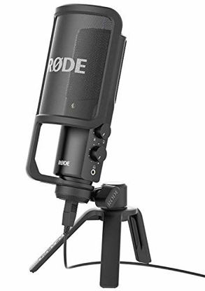 Picture of Rode NT-USB Versatile Studio-Quality USB Cardioid Condenser Microphone,Black