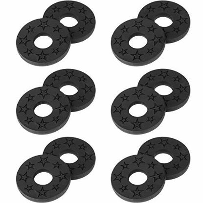 Picture of Anwenk Guitar Strap Locks Premium Strap Blocks Guitar Protector Black, 6Pair