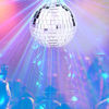 Picture of 2 Pieces Disco Mirror Balls Silver Hanging Ball for 50s 60s 70s Disco DJ Light Effect Party Home Decoration Stage Props School Festivals Party Favors and Supplies 4 Inch