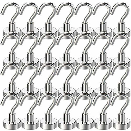 Picture of Magnetic Hooks for Cruise, Grill, Towel, Indoor Hanging, Home, Kitchen, Workplace, Mikede Office and Garage - 15 Pack