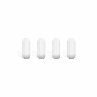 Picture of 4 Pcs 10mm(0.4inch) PTFE Magnetic Stirrer Mixer Stir Bar,White Color,Laboratory Bar,Stir Plate Bar,Stir Plate Magnet,Stir Rod Magnetic